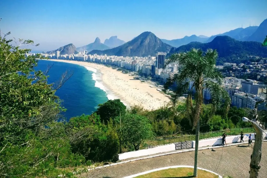Playas de Copacabana e Ipanema - Icono turístico de Río de Janeiro Vista de Copacabana